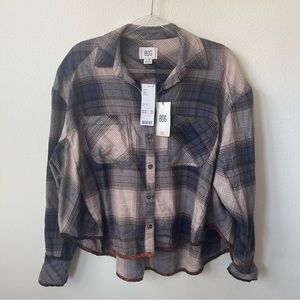 URBAN OUTFITTERS BDG Karl Slouchy Flannel Button-Down Shirt Small